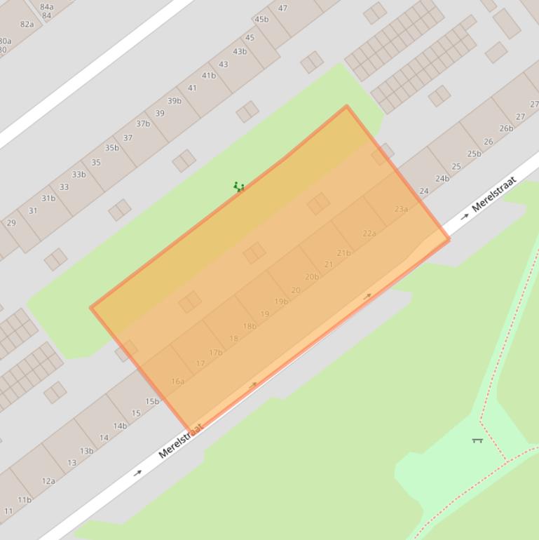 Kaart van postcodegebied 9713VT.