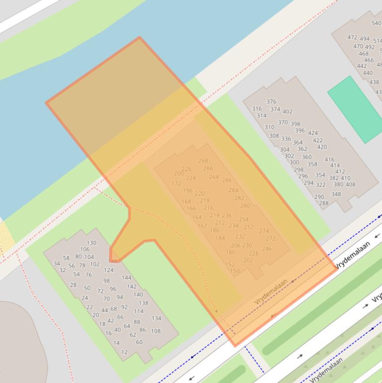 Kaart van postcodegebied 9713WT.