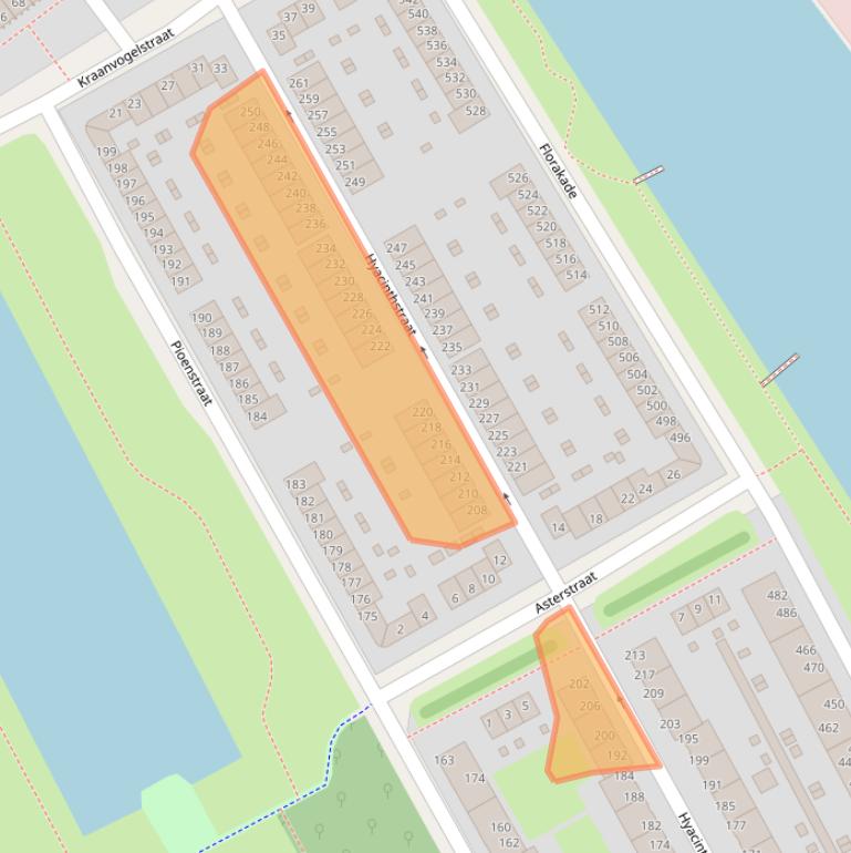 Kaart van postcodegebied 9713XL.