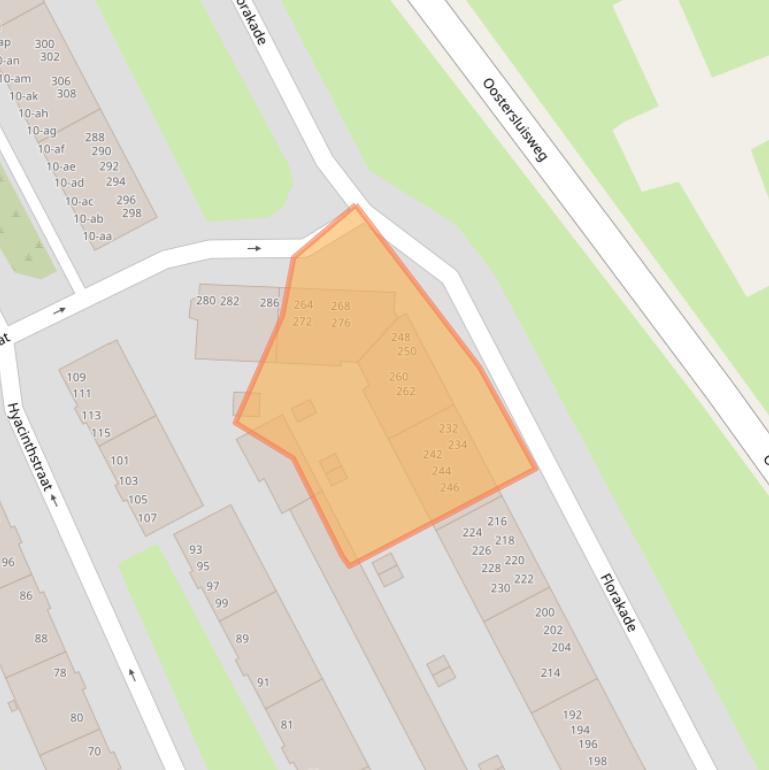 Kaart van postcodegebied 9713ZH.