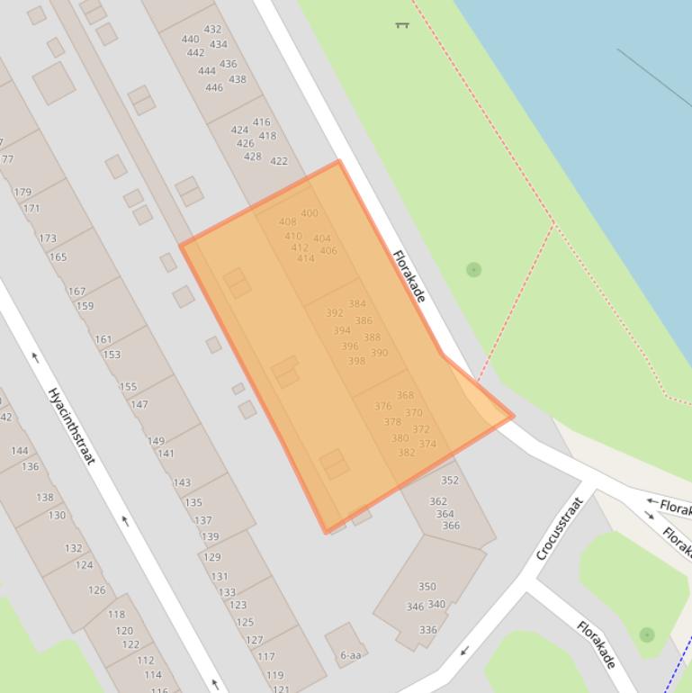 Kaart van postcodegebied 9713ZL.