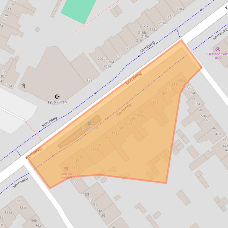 Kaart van postcodegebied 9714AH.