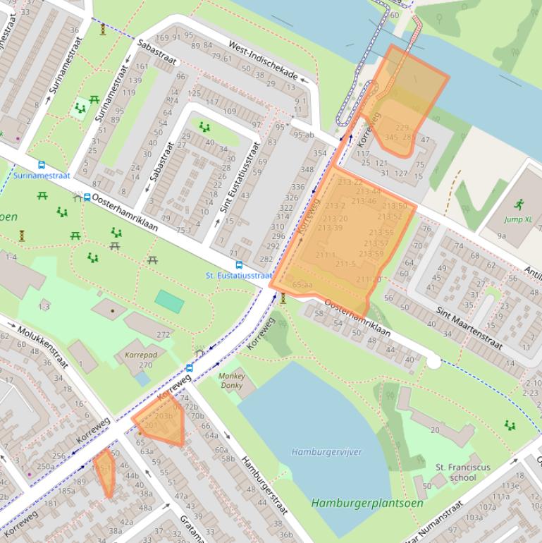 Kaart van postcodegebied 9714AL.