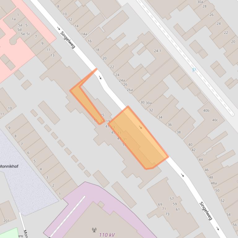 Kaart van postcodegebied 9714AR.