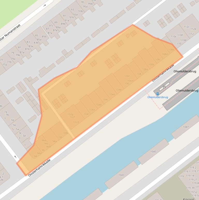 Kaart van postcodegebied 9714BJ.