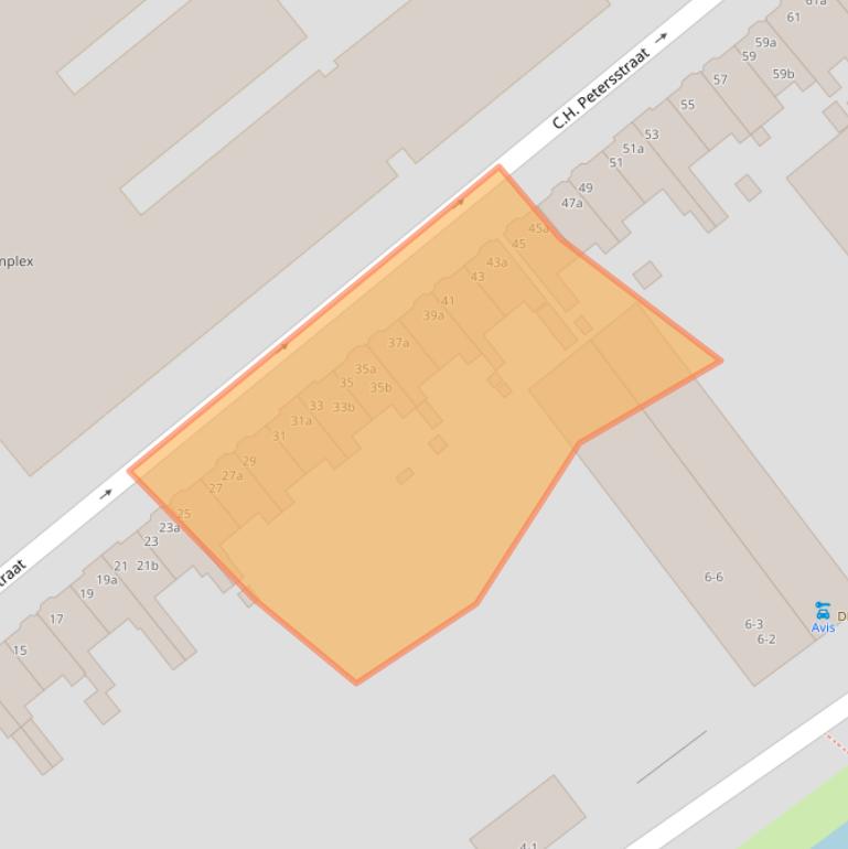 Kaart van postcodegebied 9714CH.