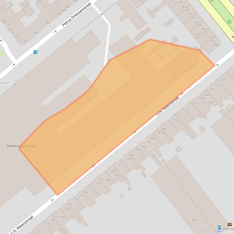 Kaart van postcodegebied 9714CK.