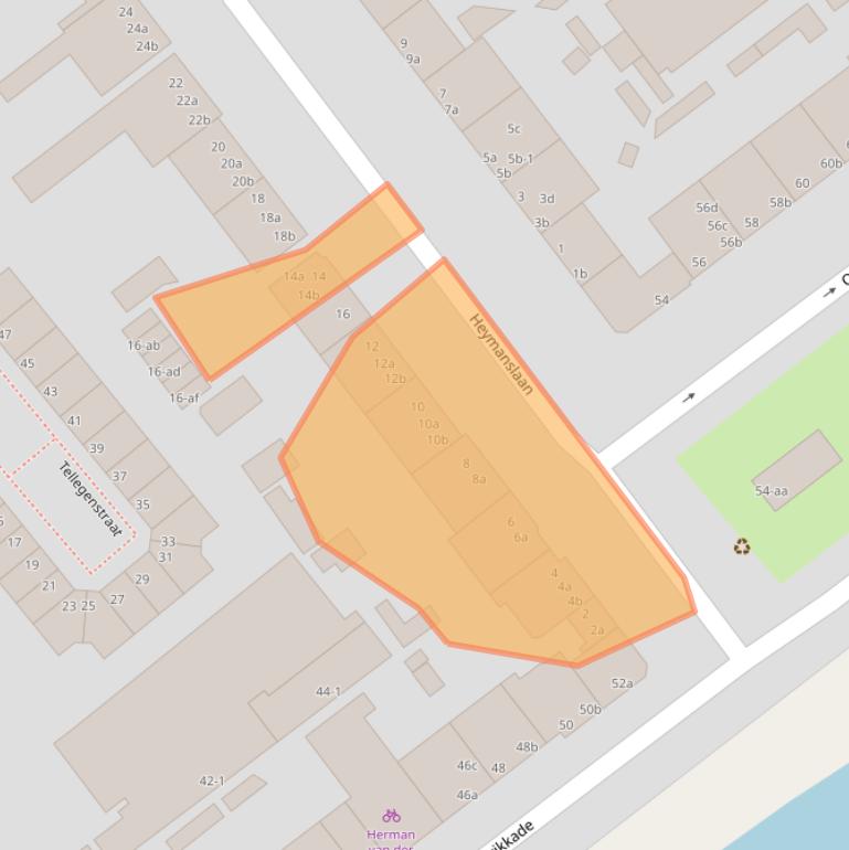 Kaart van postcodegebied 9714GK.