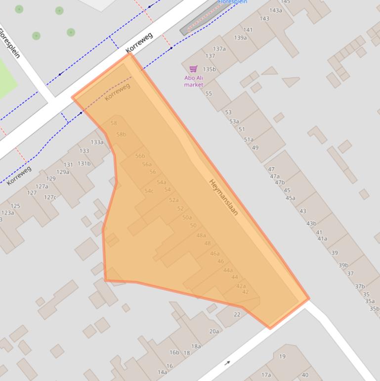 Kaart van postcodegebied 9714GN.