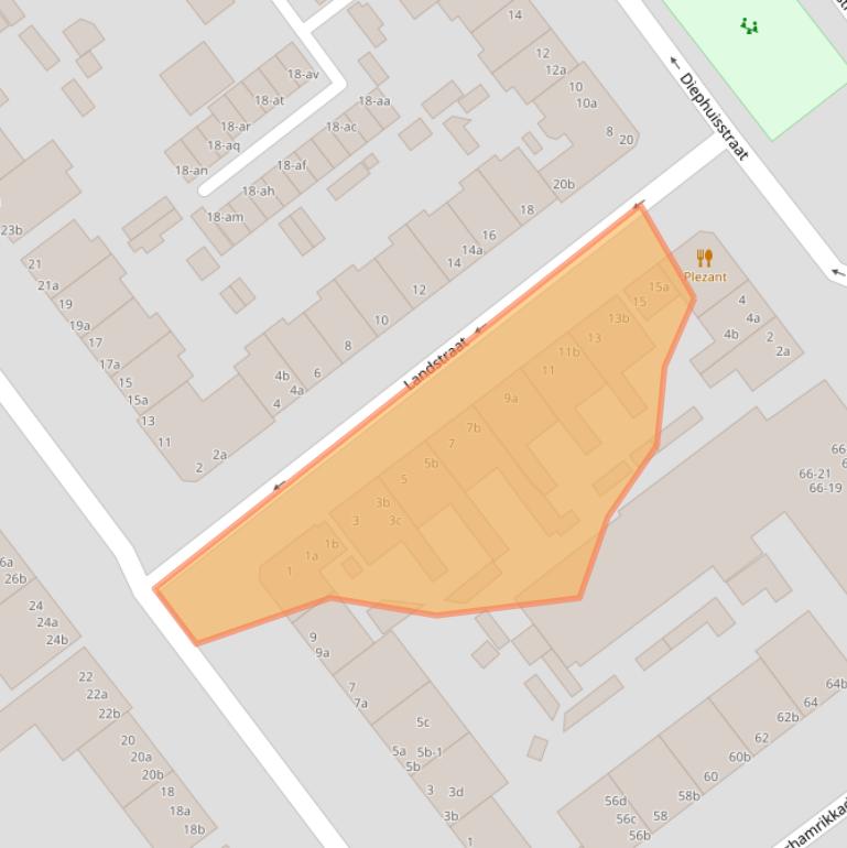 Kaart van postcodegebied 9714GP.