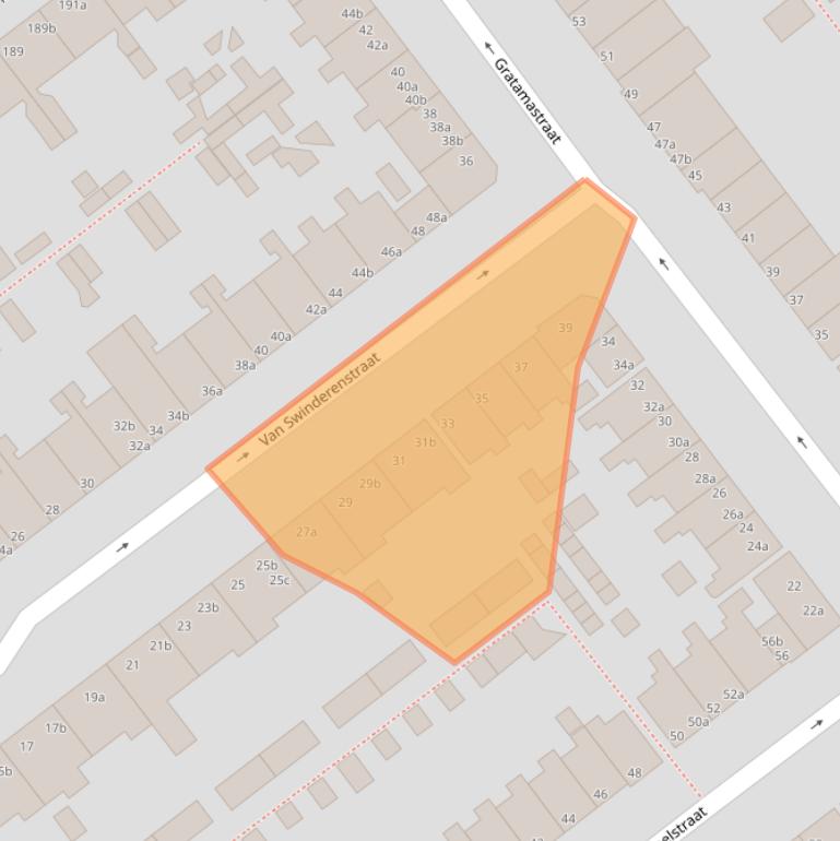 Kaart van postcodegebied 9714HC.