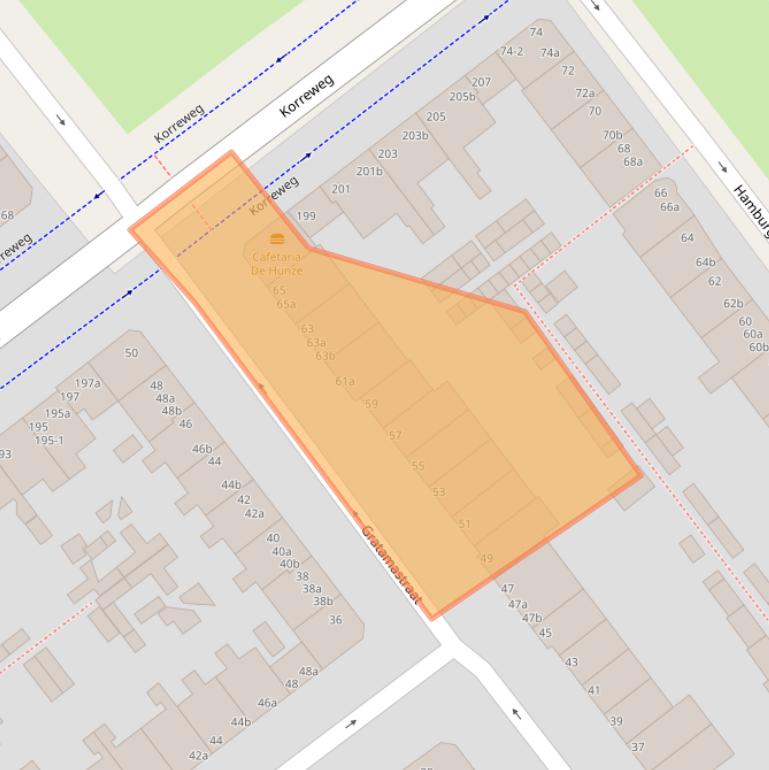 Kaart van postcodegebied 9714HP.