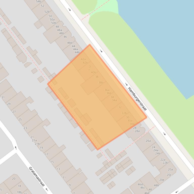 Kaart van postcodegebied 9714JD.