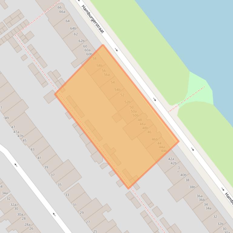 Kaart van postcodegebied 9714JE.