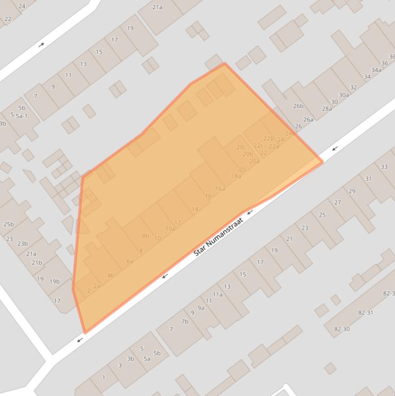 Kaart van postcodegebied 9714JP.