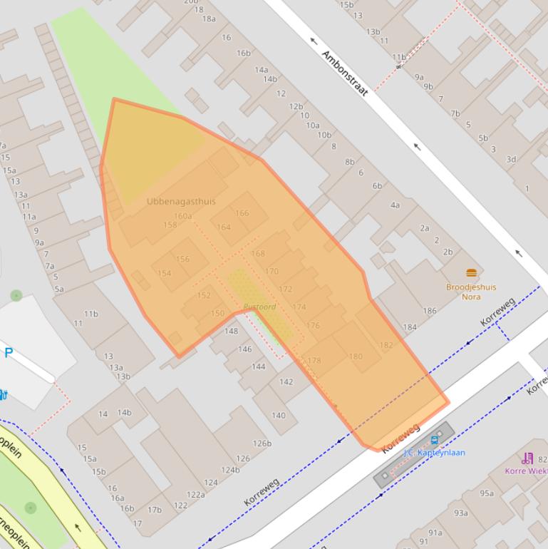 Kaart van postcodegebied 9715AK.