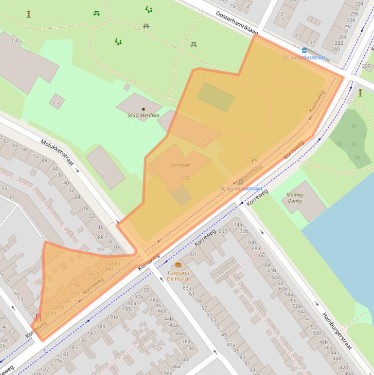 Kaart van postcodegebied 9715AP.