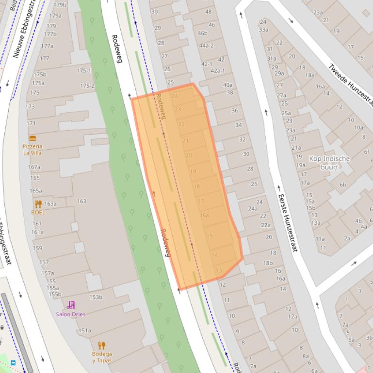 Kaart van postcodegebied 9715AX.
