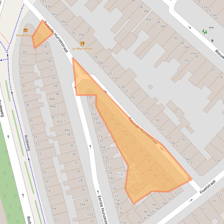 Kaart van postcodegebied 9715BR.