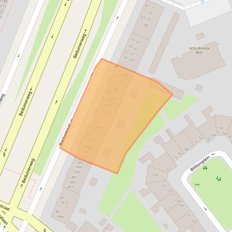 Kaart van postcodegebied 9715CH.