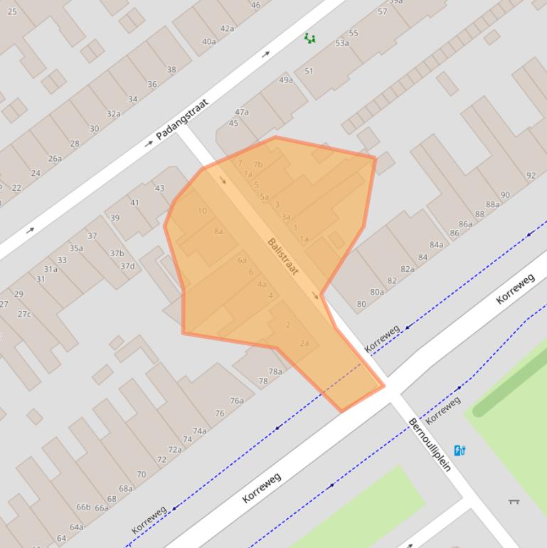 Kaart van postcodegebied 9715CT.