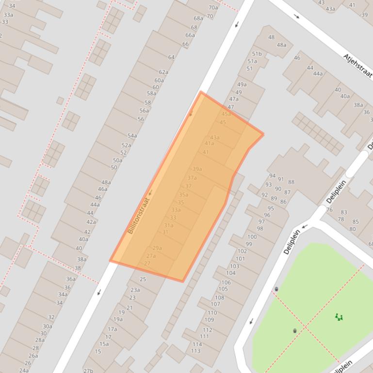 Kaart van postcodegebied 9715EN.