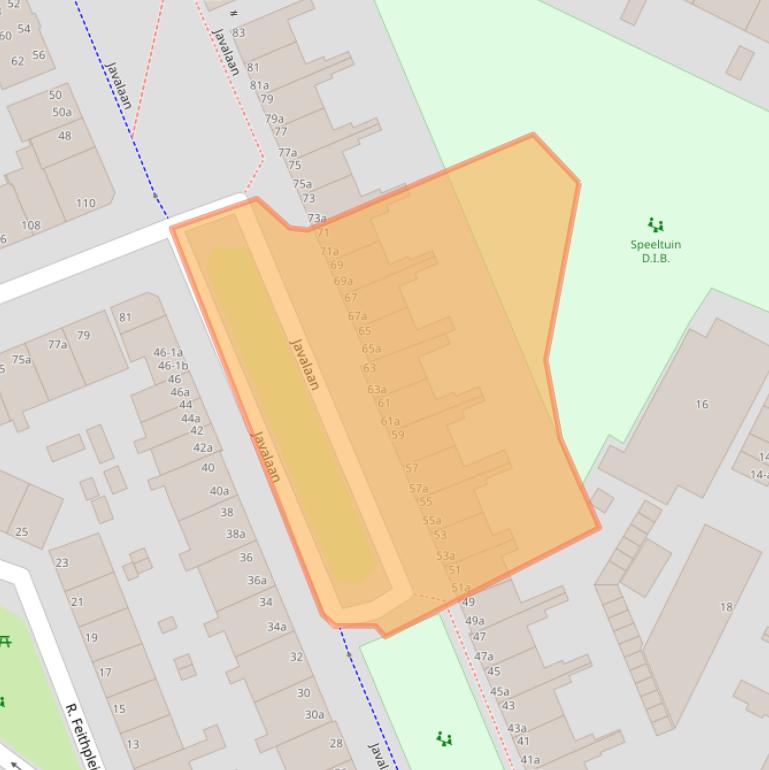 Kaart van postcodegebied 9715GS.