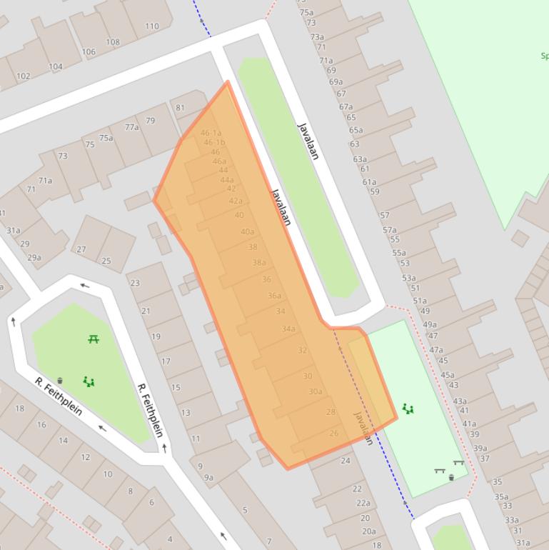 Kaart van postcodegebied 9715GW.
