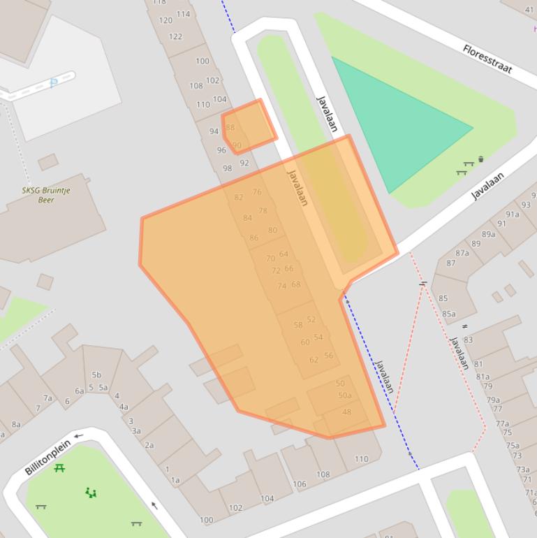 Kaart van postcodegebied 9715GX.