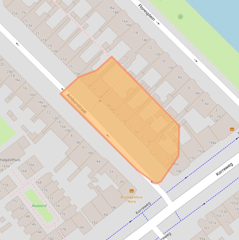 Kaart van postcodegebied 9715HA.