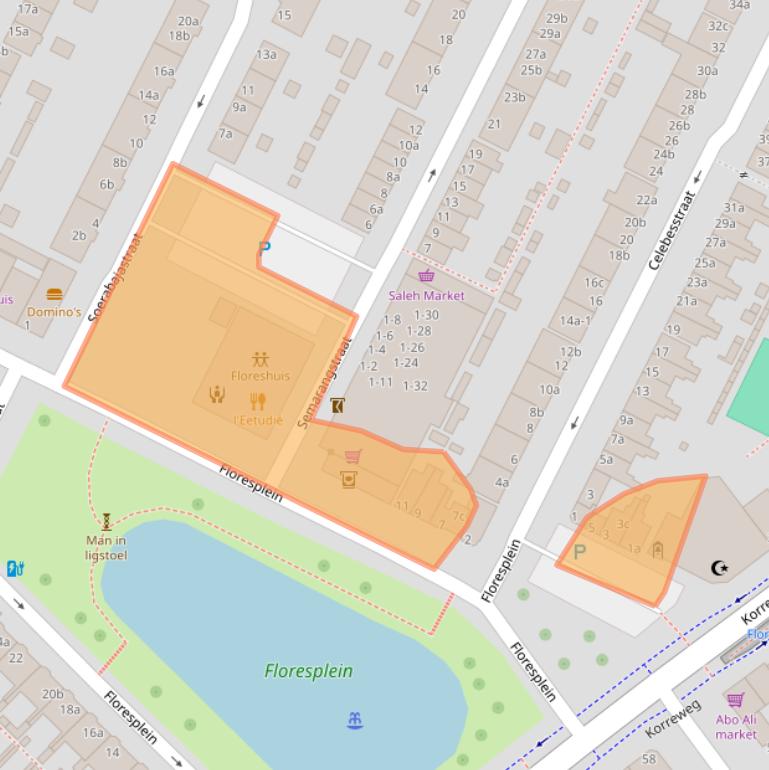 Kaart van postcodegebied 9715HH.