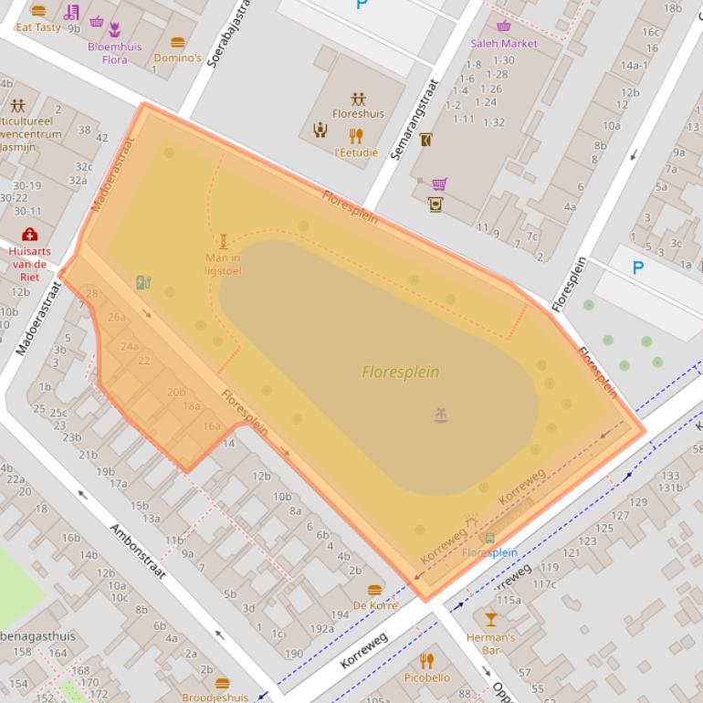 Kaart van postcodegebied 9715HK.