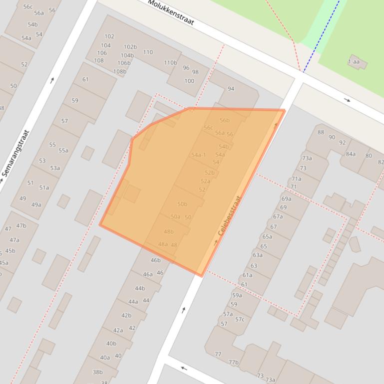 Kaart van postcodegebied 9715JJ.