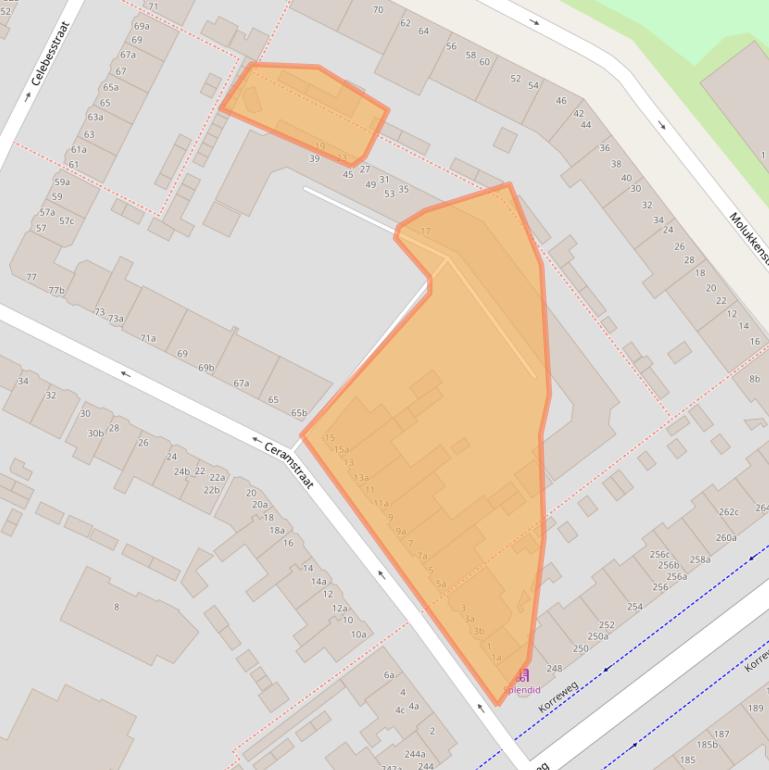 Kaart van postcodegebied 9715JK.