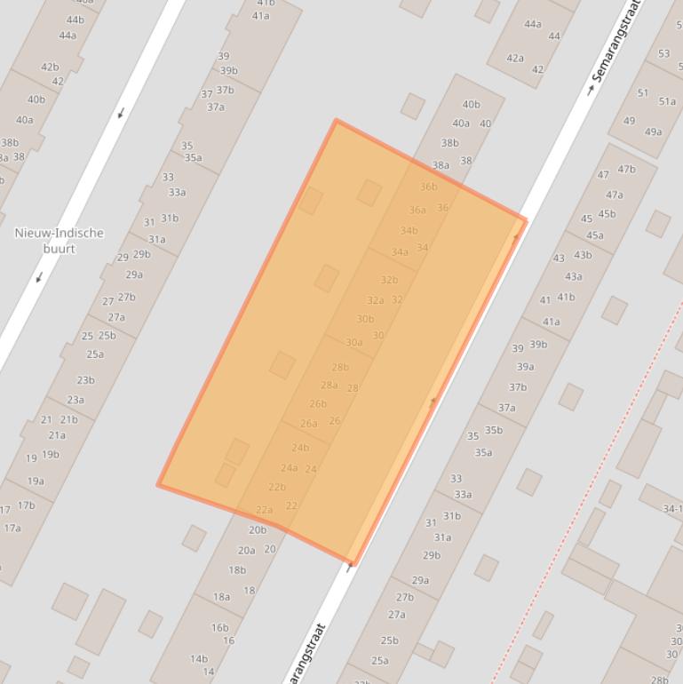 Kaart van postcodegebied 9715JX.