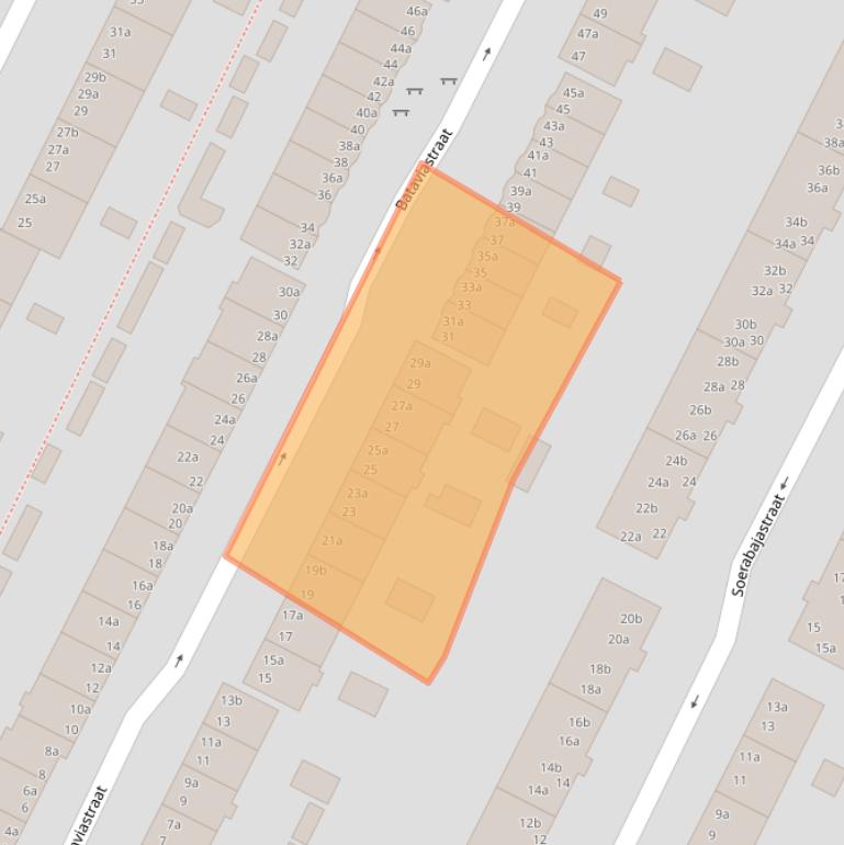 Kaart van postcodegebied 9715KJ.