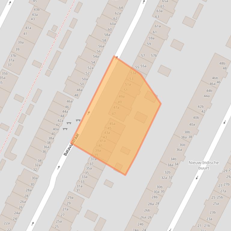 Kaart van postcodegebied 9715KK.