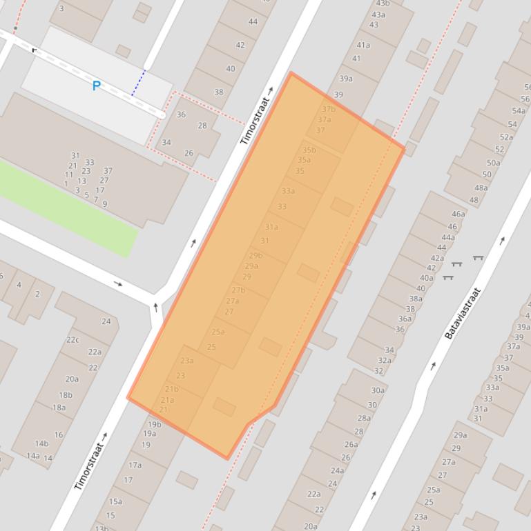 Kaart van postcodegebied 9715LB.