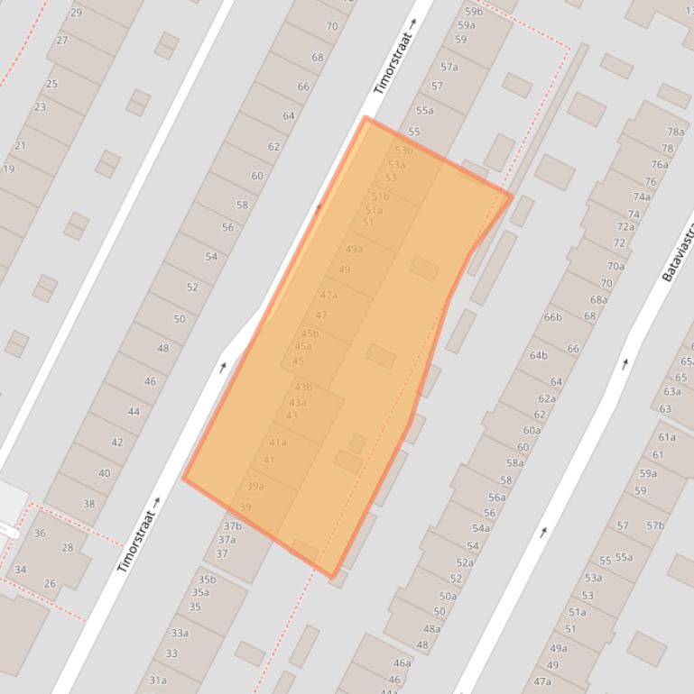 Kaart van postcodegebied 9715LC.