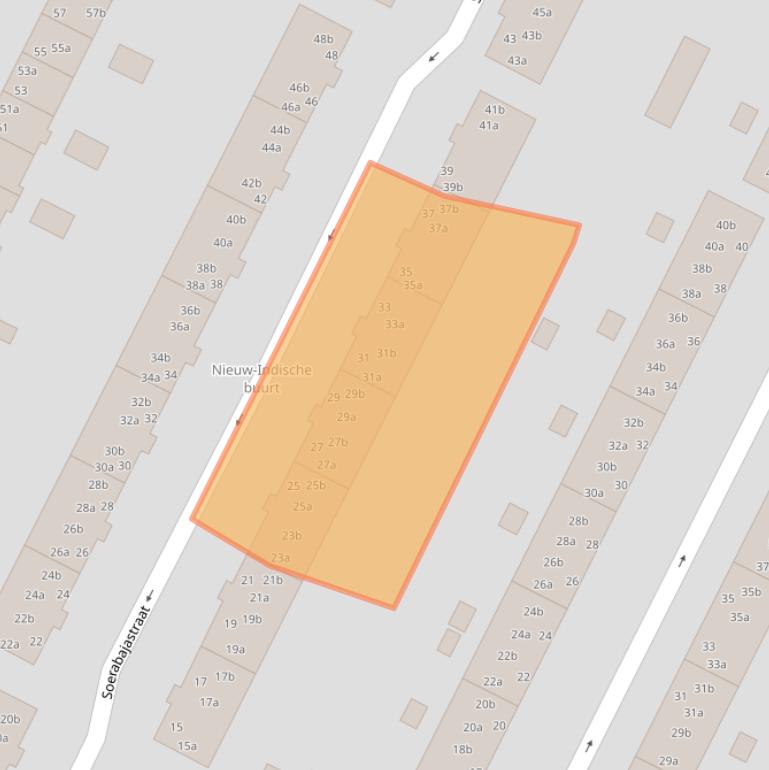 Kaart van postcodegebied 9715LN.