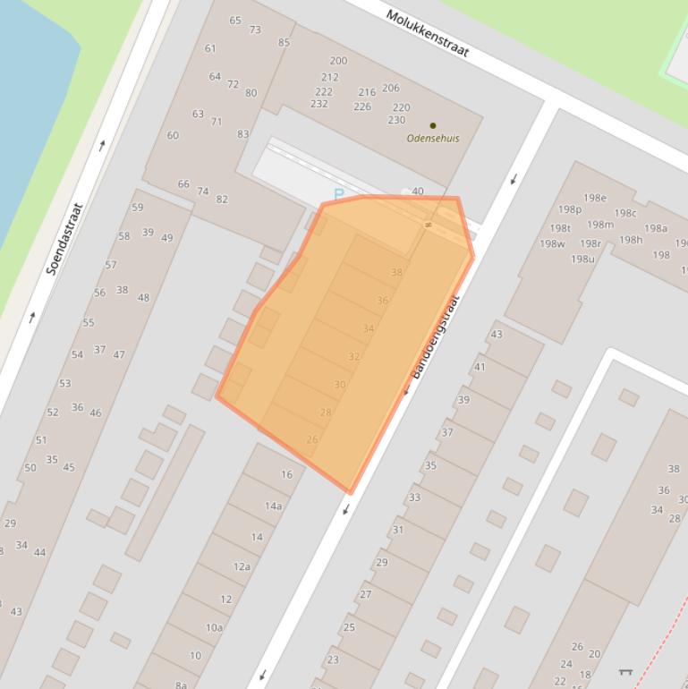 Kaart van postcodegebied 9715NE.