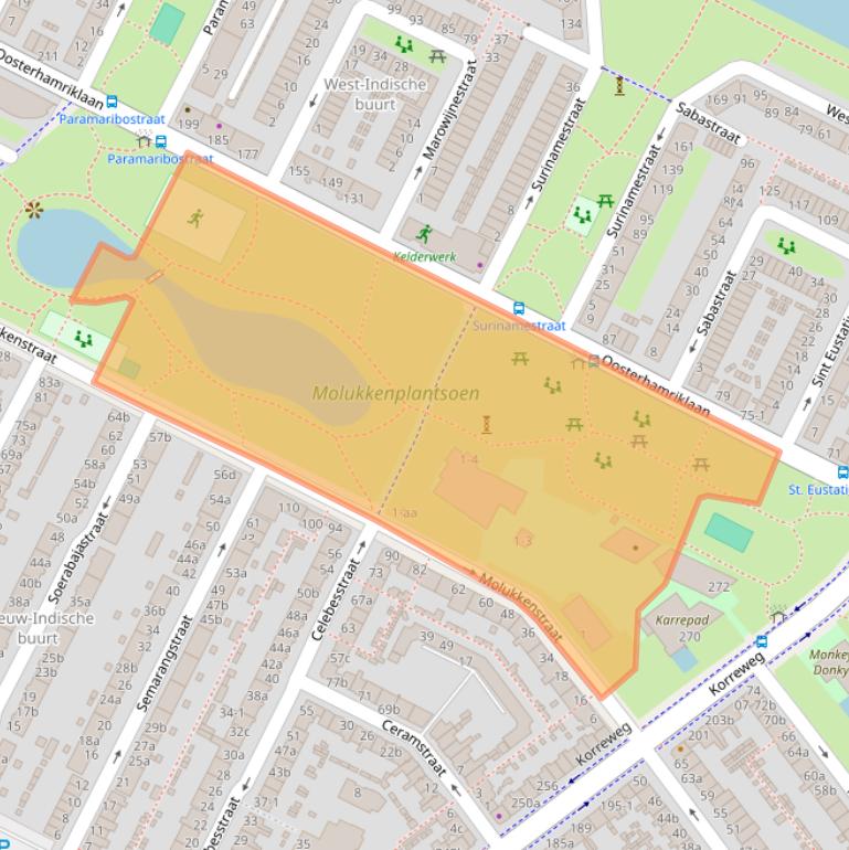 Kaart van postcodegebied 9715NR.