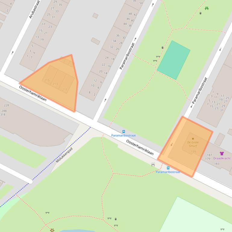 Kaart van postcodegebied 9715PD.