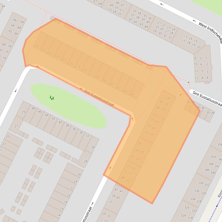 Kaart van postcodegebied 9715PG.