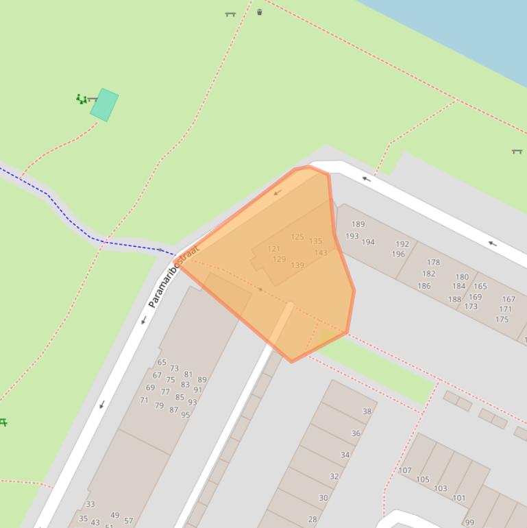 Kaart van postcodegebied 9715RN.