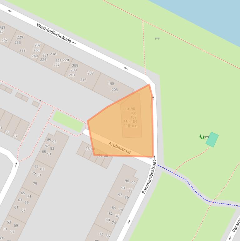 Kaart van postcodegebied 9715RS.