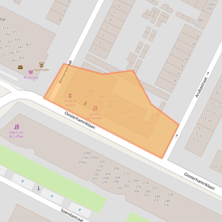 Kaart van postcodegebied 9715SM.