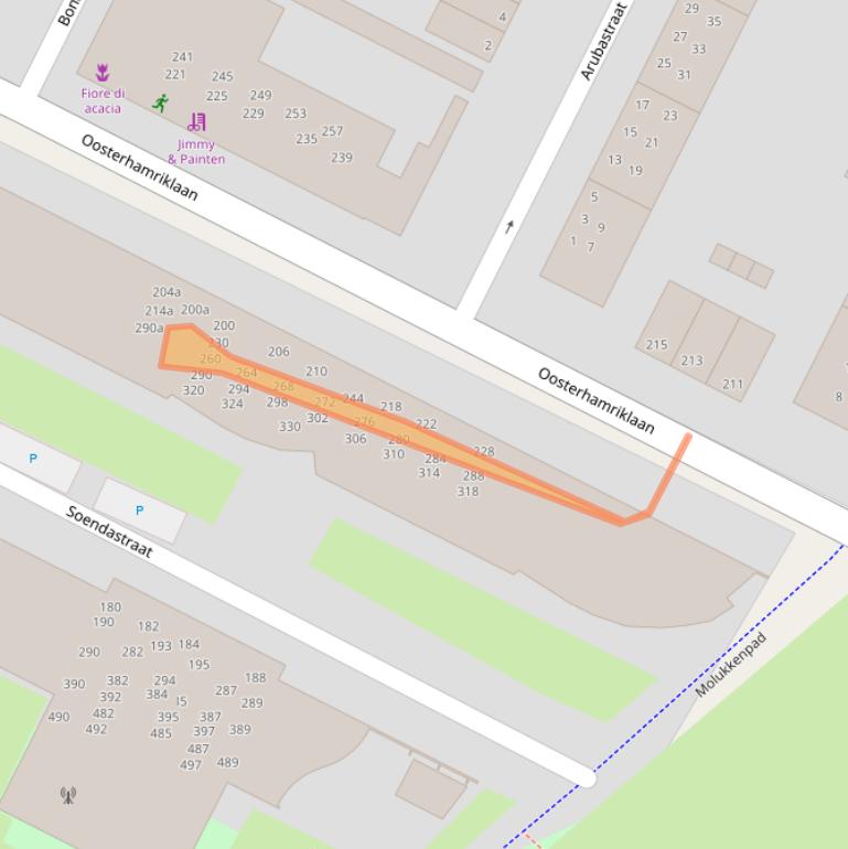 Kaart van postcodegebied 9715ST.