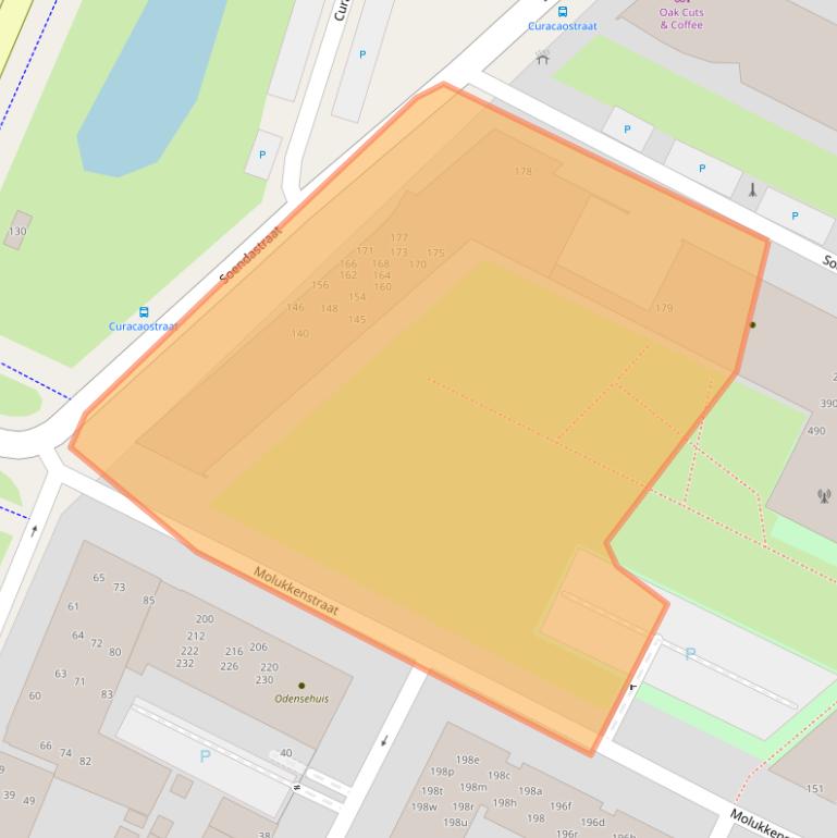 Kaart van postcodegebied 9715SW.