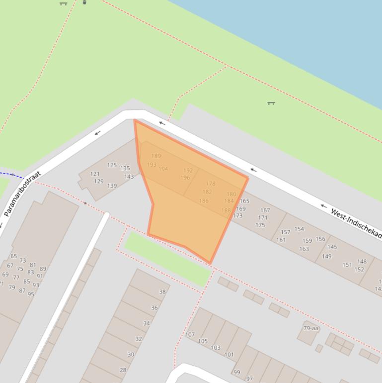 Kaart van postcodegebied 9715TK.